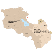 Map Armenia + Artsakh